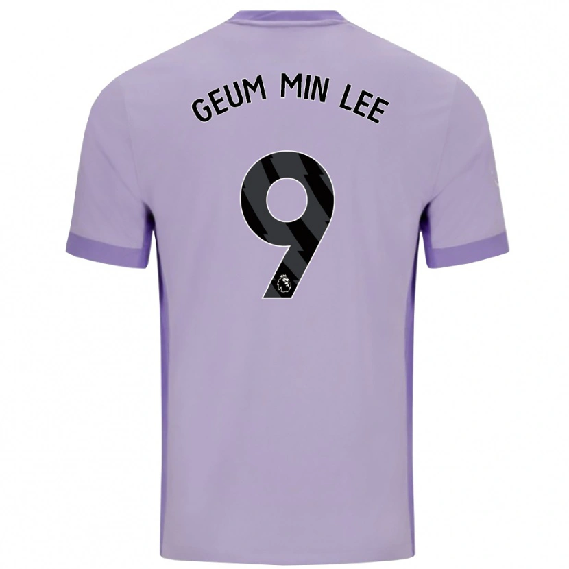 Danxen Kinder Lee Geum-Min #9 Taro Lila Weiß Auswärtstrikot Trikot 2025/26 T-Shirt Österreich
