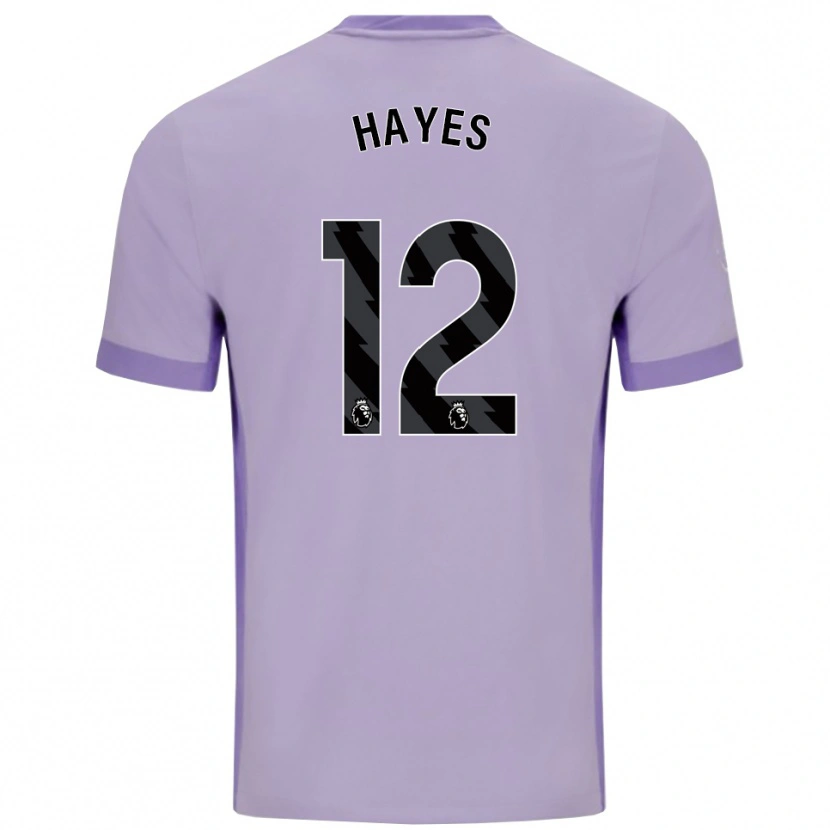 Danxen Kinder Caitlin Hayes #12 Taro Lila Weiß Auswärtstrikot Trikot 2025/26 T-Shirt Österreich