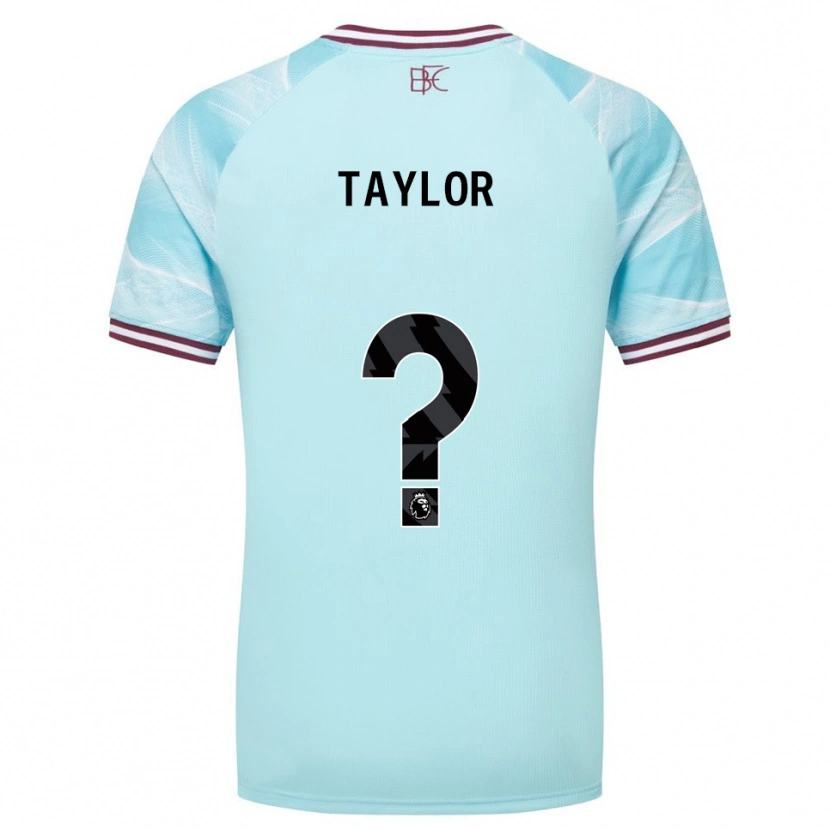 Danxen Kinder Warren Taylor #0 Himmelblau Burgunderrot Auswärtstrikot Trikot 2025/26 T-Shirt Österreich