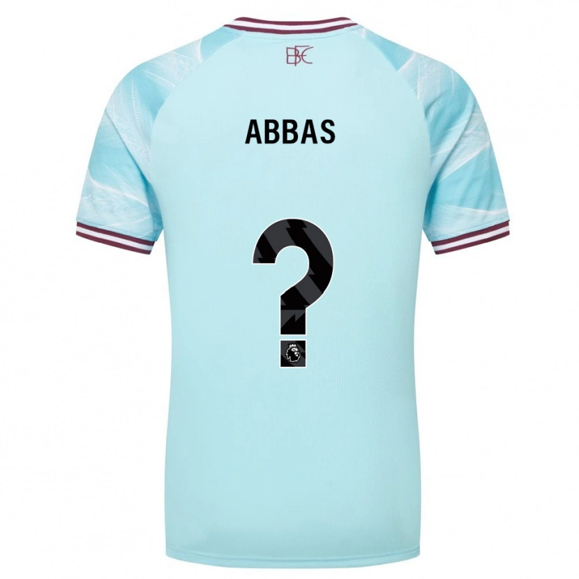 Danxen Kinder Adam Abbas #0 Himmelblau Burgunderrot Auswärtstrikot Trikot 2025/26 T-Shirt Österreich
