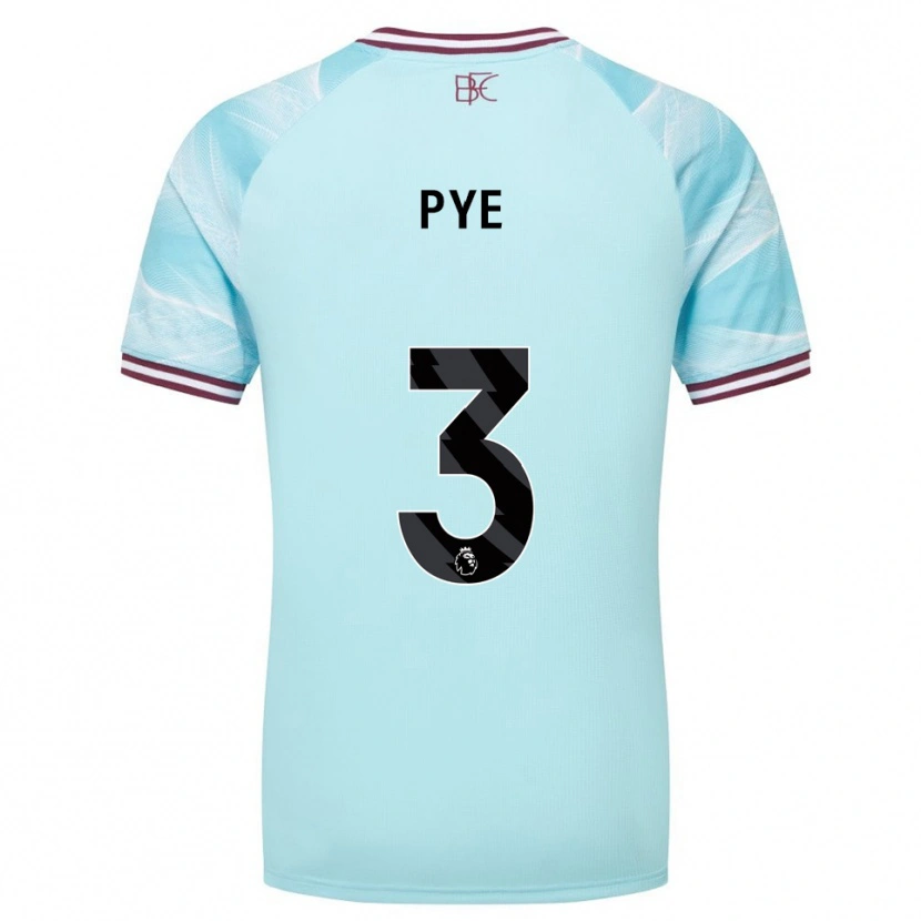 Danxen Kinder Logan Pye #3 Himmelblau Burgunderrot Auswärtstrikot Trikot 2025/26 T-Shirt Österreich