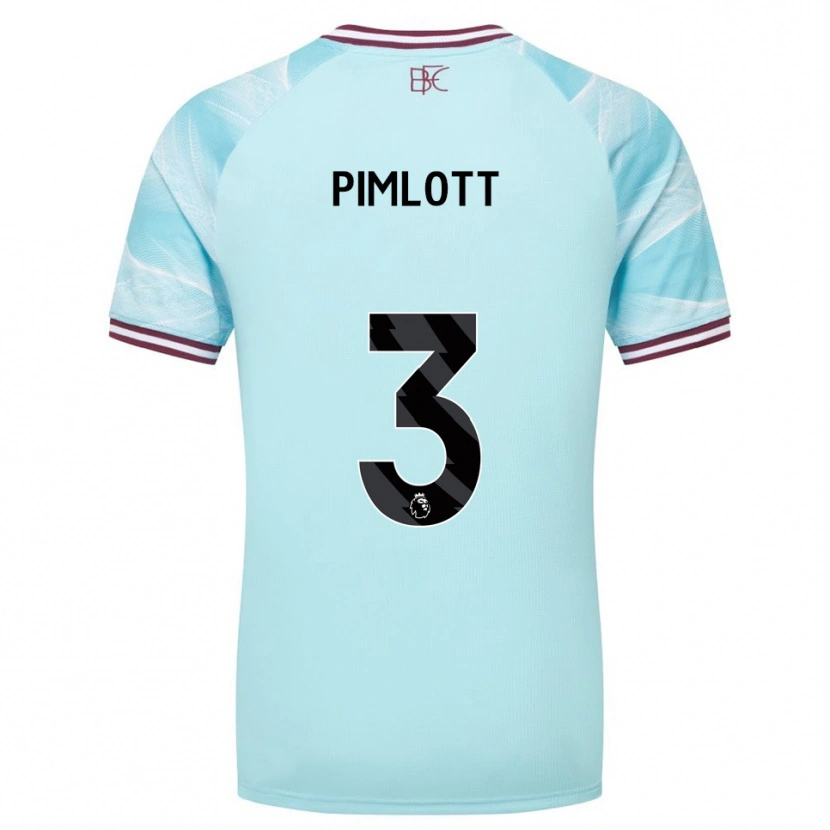 Danxen Kinder Oliver Pimlott #3 Himmelblau Burgunderrot Auswärtstrikot Trikot 2025/26 T-Shirt Österreich