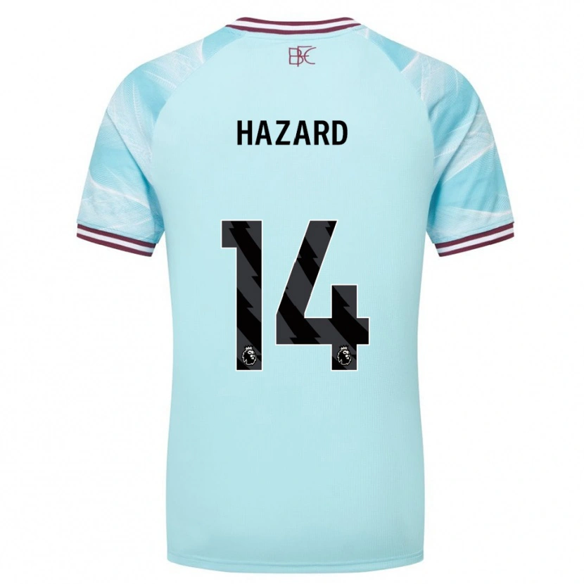 Danxen Kinder Amelia Hazard #14 Himmelblau Burgunderrot Auswärtstrikot Trikot 2025/26 T-Shirt Österreich