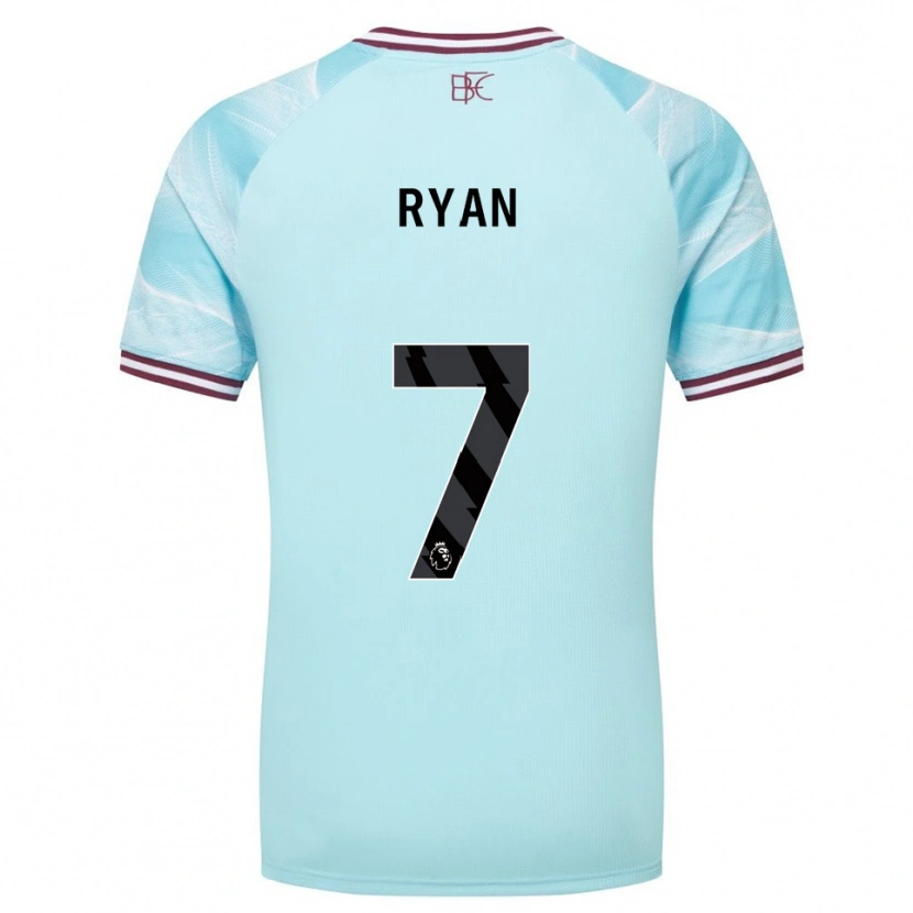 Danxen Kinder Kamarni Ryan #7 Himmelblau Burgunderrot Auswärtstrikot Trikot 2025/26 T-Shirt Österreich