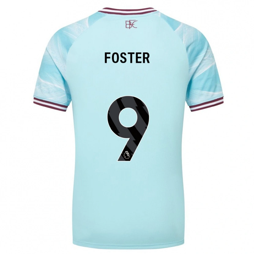 Danxen Kinder Lyle Foster #9 Himmelblau Burgunderrot Auswärtstrikot Trikot 2025/26 T-Shirt Österreich