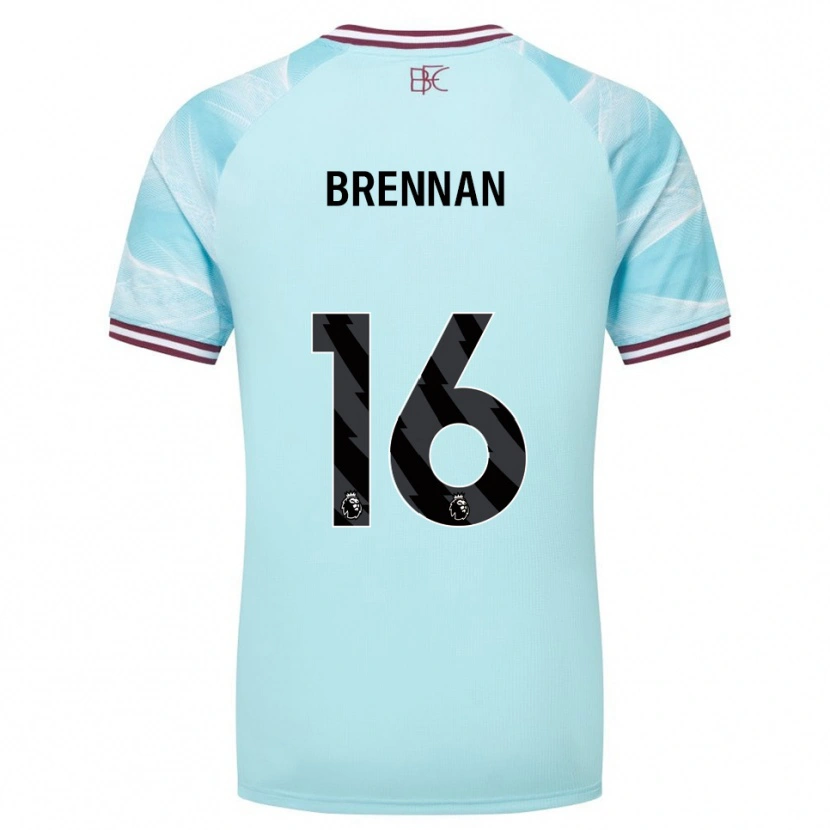 Danxen Kinder Corey Brennan #16 Himmelblau Burgunderrot Auswärtstrikot Trikot 2025/26 T-Shirt Österreich