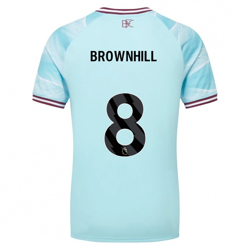 Danxen Kinder Josh Brownhill #8 Himmelblau Burgunderrot Auswärtstrikot Trikot 2025/26 T-Shirt Österreich