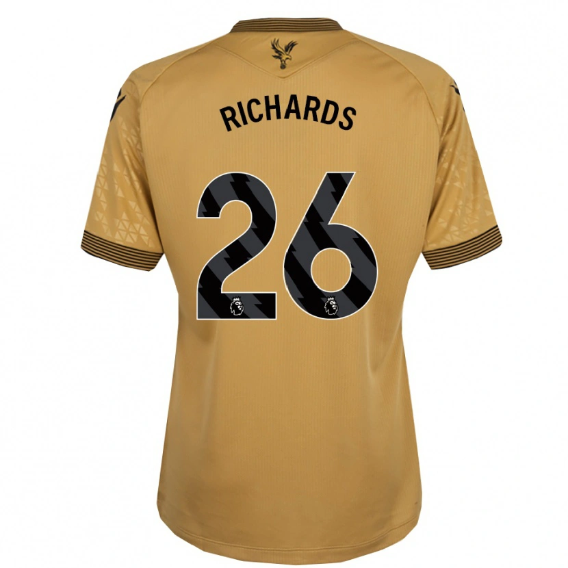 Danxen Kinder Chris Richards #26 Gold Schwarz Auswärtstrikot Trikot 2025/26 T-Shirt Österreich