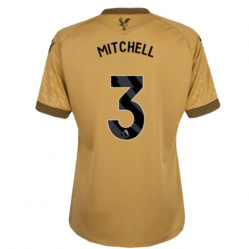 Danxen Kinder Tyrick Mitchell #3 Gold Schwarz Auswärtstrikot Trikot 2025/26 T-Shirt Österreich