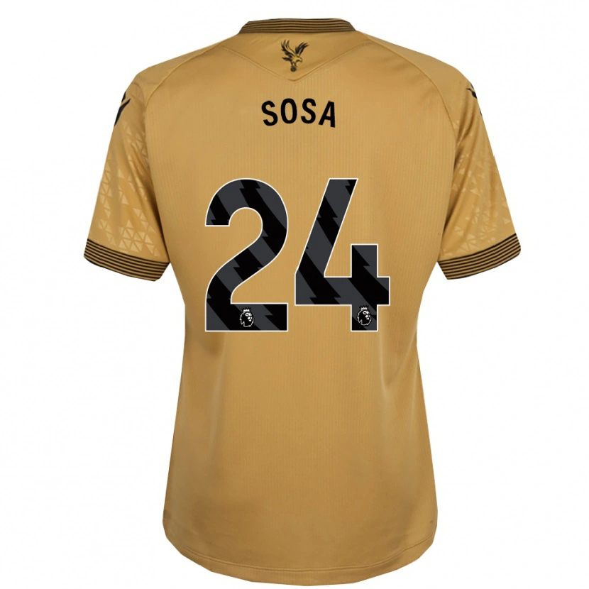Danxen Kinder Borna Sosa #24 Gold Schwarz Auswärtstrikot Trikot 2025/26 T-Shirt Österreich