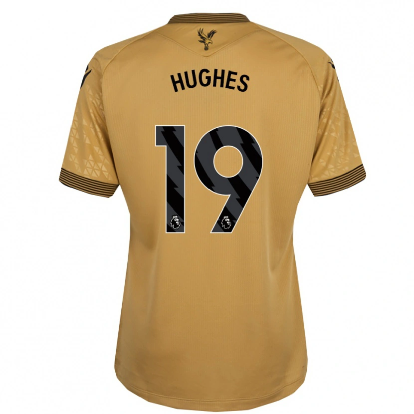 Danxen Kinder Will Hughes #19 Gold Schwarz Auswärtstrikot Trikot 2025/26 T-Shirt Österreich
