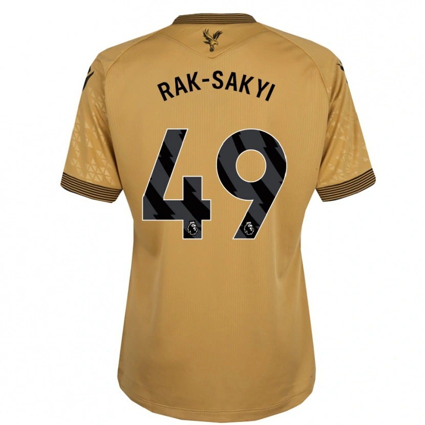 Danxen Kinder Jesurun Rak-Sakyi #49 Gold Schwarz Auswärtstrikot Trikot 2025/26 T-Shirt Österreich