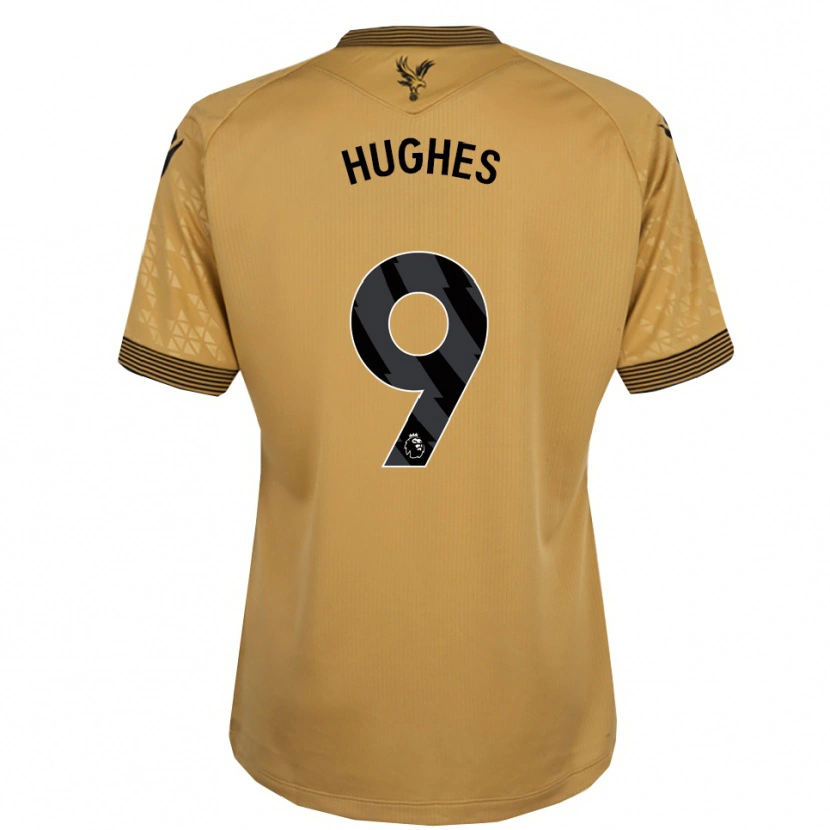 Danxen Kinder Elise Hughes #9 Gold Schwarz Auswärtstrikot Trikot 2025/26 T-Shirt Österreich