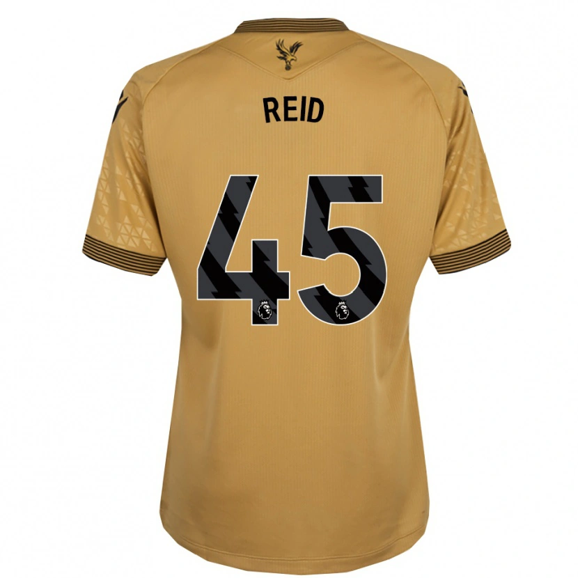 Danxen Kinder Dylan Reid #45 Gold Schwarz Auswärtstrikot Trikot 2025/26 T-Shirt Österreich