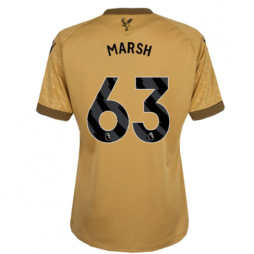 Danxen Kinder Zach Marsh #63 Gold Schwarz Auswärtstrikot Trikot 2025/26 T-Shirt Österreich