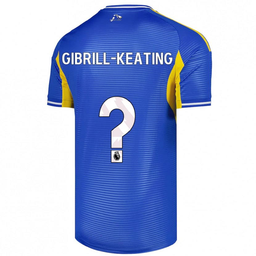 Danxen Kinder Sian Gibrill-Keating #0 Blau Gelb Auswärtstrikot Trikot 2025/26 T-Shirt Österreich