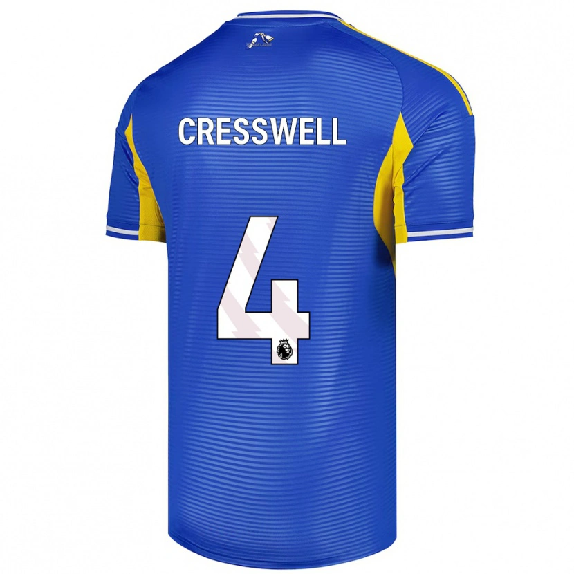 Danxen Kinder Alfie Cresswell #4 Blau Gelb Auswärtstrikot Trikot 2025/26 T-Shirt Österreich