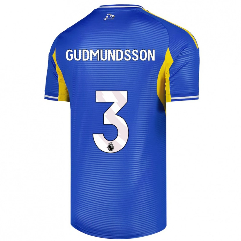 Danxen Kinder Gabriel Gudmundsson #3 Blau Gelb Auswärtstrikot Trikot 2025/26 T-Shirt Österreich