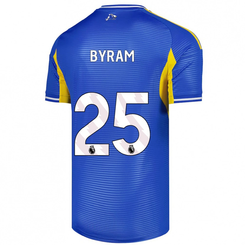 Danxen Kinder Sam Byram #25 Blau Gelb Auswärtstrikot Trikot 2025/26 T-Shirt Österreich