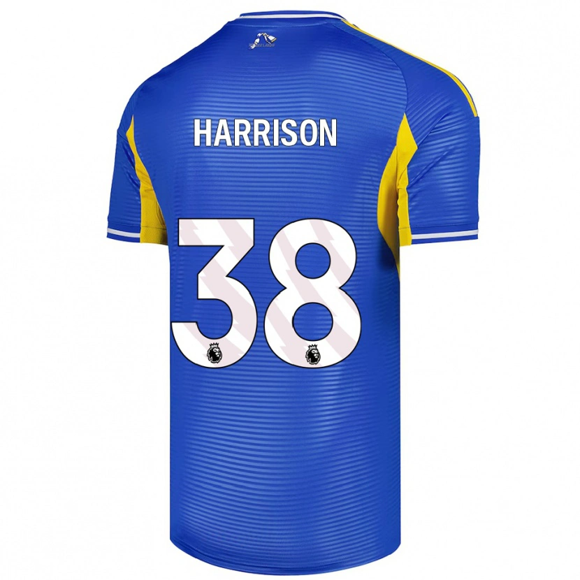 Danxen Kinder Jack Harrison #38 Blau Gelb Auswärtstrikot Trikot 2025/26 T-Shirt Österreich