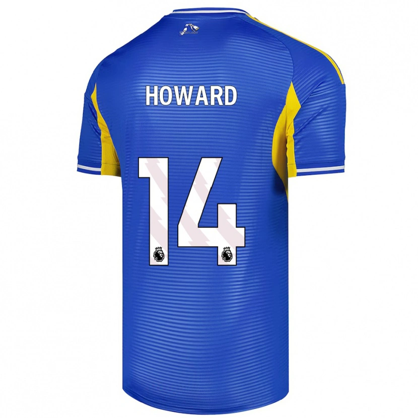 Danxen Kinder Jacob Howard #14 Blau Gelb Auswärtstrikot Trikot 2025/26 T-Shirt Österreich
