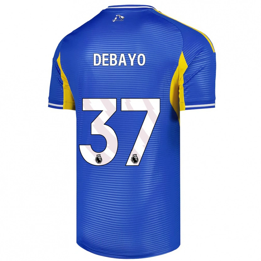 Danxen Kinder James Debayo #37 Blau Gelb Auswärtstrikot Trikot 2025/26 T-Shirt Österreich