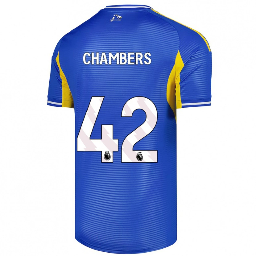 Danxen Kinder Sam Chambers #42 Blau Gelb Auswärtstrikot Trikot 2025/26 T-Shirt Österreich