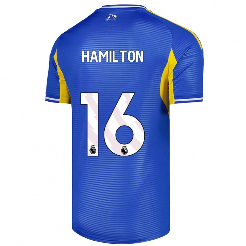 Danxen Kinder Joshua Hamilton #16 Blau Gelb Auswärtstrikot Trikot 2025/26 T-Shirt Österreich