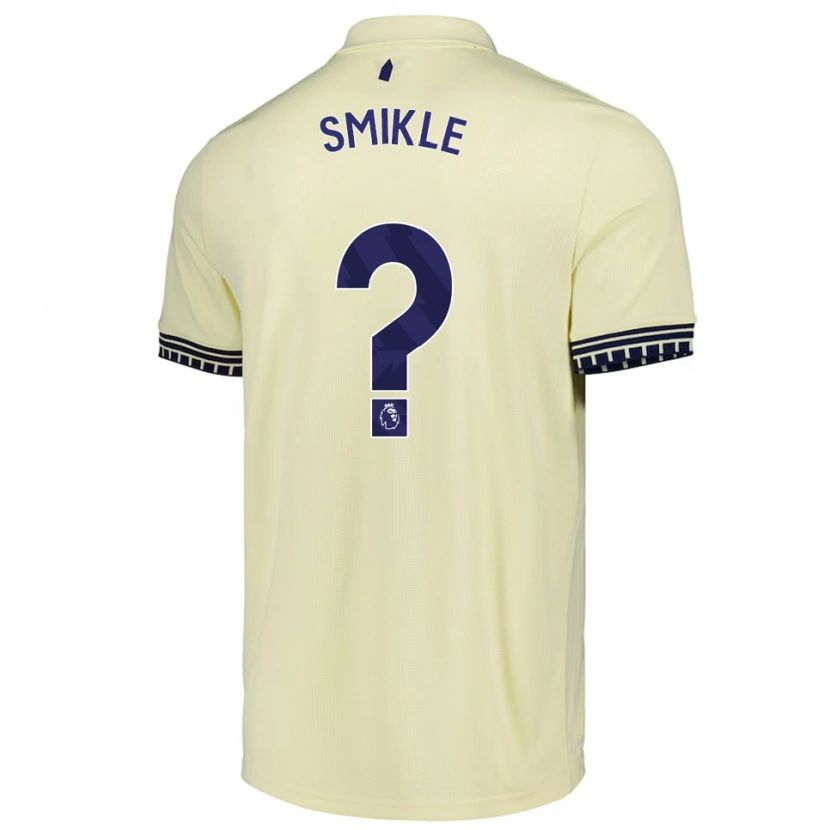 Danxen Kinder Troy Smikle #0 Creme Weiß Schwarz Auswärtstrikot Trikot 2025/26 T-Shirt Österreich