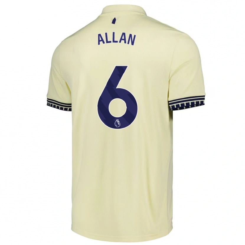 Danxen Kinder Allan #6 Creme Weiß Schwarz Auswärtstrikot Trikot 2025/26 T-Shirt Österreich