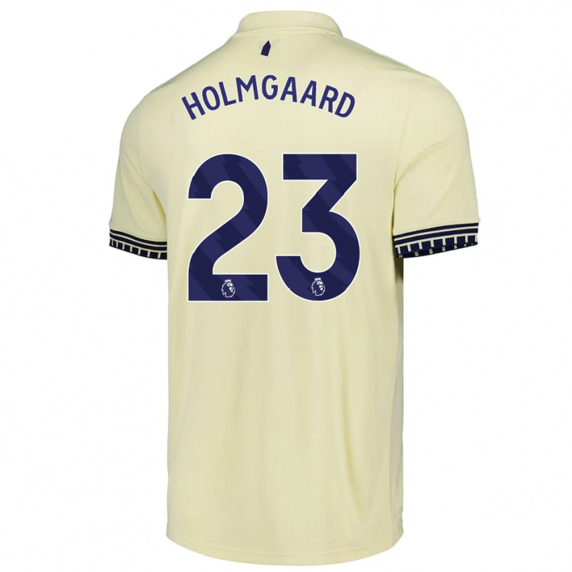 Danxen Kinder Sara Holmgaard #23 Creme Weiß Schwarz Auswärtstrikot Trikot 2025/26 T-Shirt Österreich