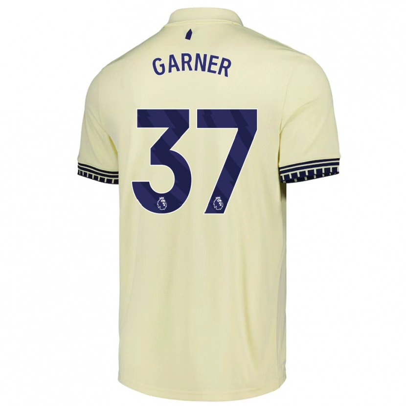 Danxen Kinder James Garner #37 Creme Weiß Schwarz Auswärtstrikot Trikot 2025/26 T-Shirt Österreich