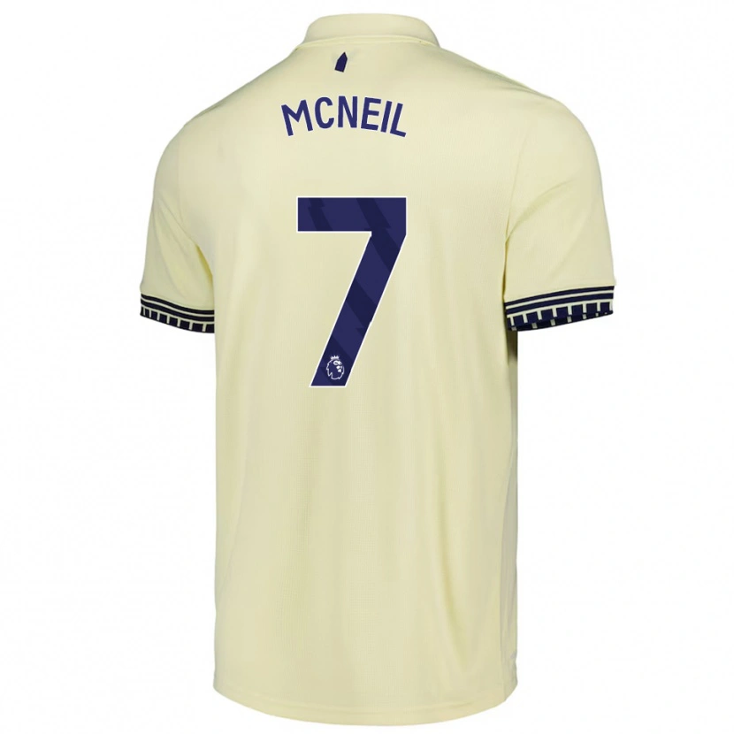 Danxen Kinder Dwight Mcneil #7 Creme Weiß Schwarz Auswärtstrikot Trikot 2025/26 T-Shirt Österreich
