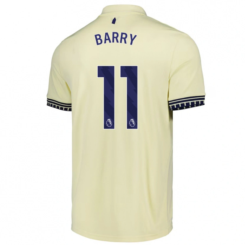 Danxen Kinder Thierno Barry #11 Creme Weiß Schwarz Auswärtstrikot Trikot 2025/26 T-Shirt Österreich