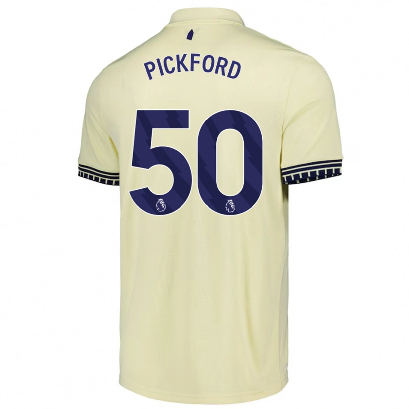 Danxen Kinder George Pickford #50 Creme Weiß Schwarz Auswärtstrikot Trikot 2025/26 T-Shirt Österreich