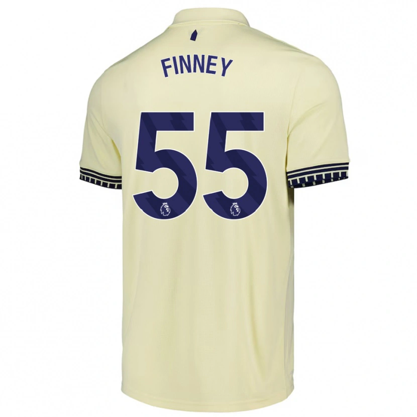 Danxen Kinder George Finney #55 Creme Weiß Schwarz Auswärtstrikot Trikot 2025/26 T-Shirt Österreich