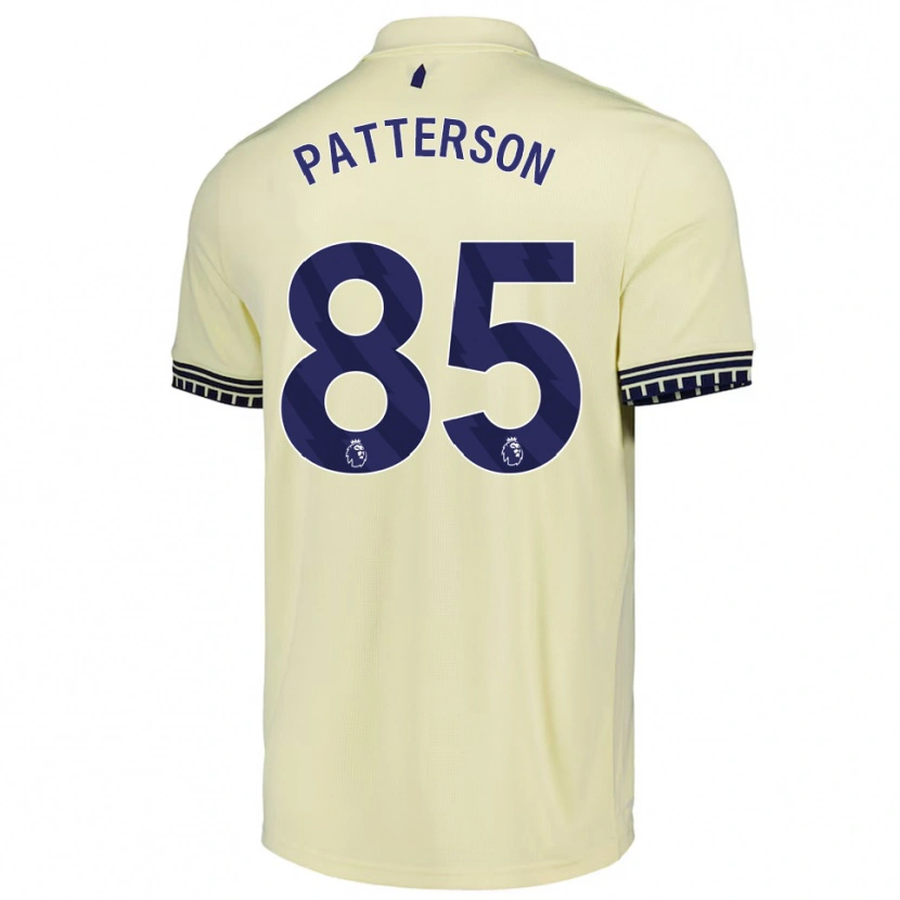 Danxen Kinder Jack Patterson #85 Creme Weiß Schwarz Auswärtstrikot Trikot 2025/26 T-Shirt Österreich