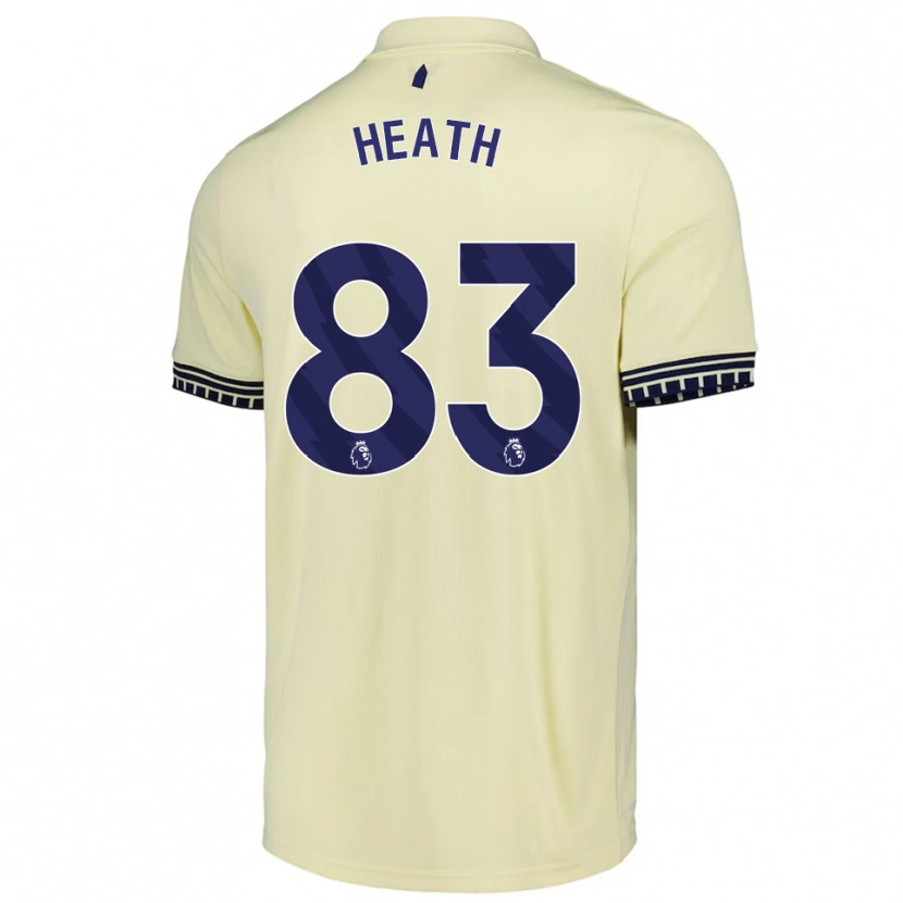 Danxen Kinder Isaac Heath #83 Creme Weiß Schwarz Auswärtstrikot Trikot 2025/26 T-Shirt Österreich