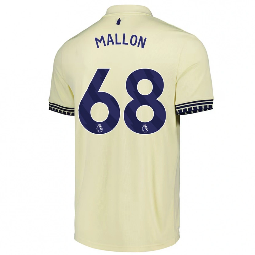 Danxen Kinder Mathew Mallon #68 Creme Weiß Schwarz Auswärtstrikot Trikot 2025/26 T-Shirt Österreich