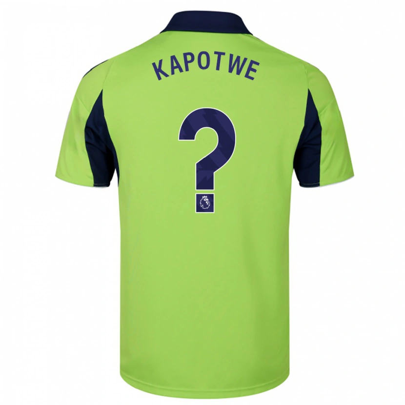 Danxen Kinder Chase Kapotwe #0 Grün Marineblau Weiß Auswärtstrikot Trikot 2025/26 T-Shirt Österreich