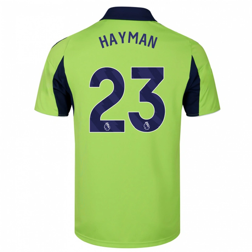Danxen Kinder Alex Hayman #23 Grün Marineblau Weiß Auswärtstrikot Trikot 2025/26 T-Shirt Österreich