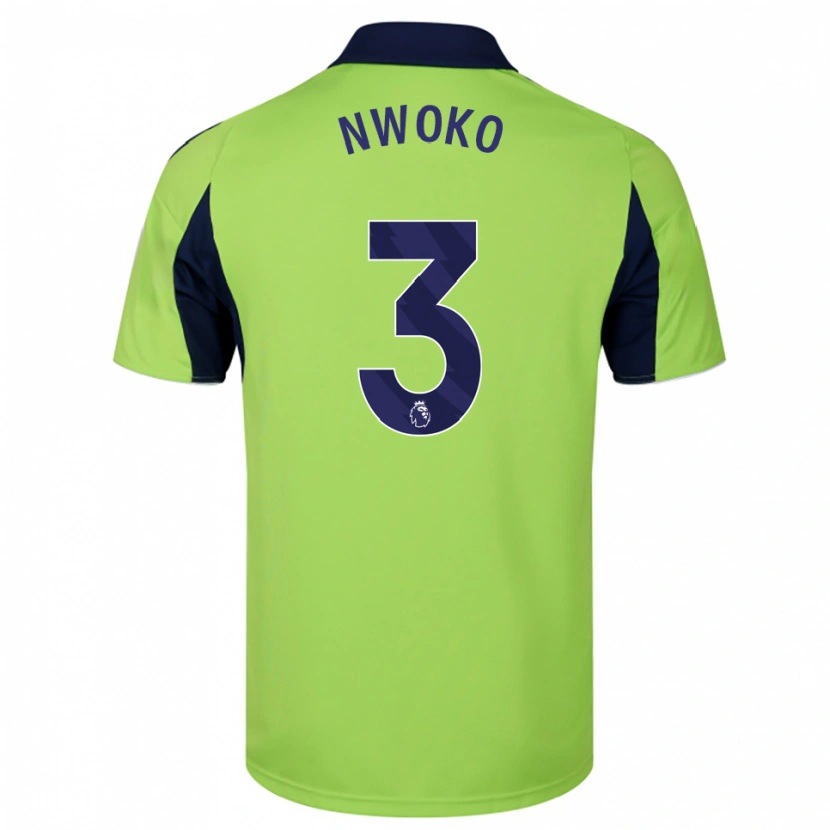 Danxen Kinder Chibuzo Nwoko #3 Grün Marineblau Weiß Auswärtstrikot Trikot 2025/26 T-Shirt Österreich