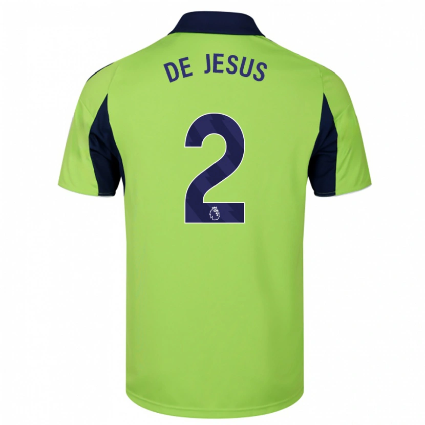 Danxen Kinder Brad De Jesus #2 Grün Marineblau Weiß Auswärtstrikot Trikot 2025/26 T-Shirt Österreich