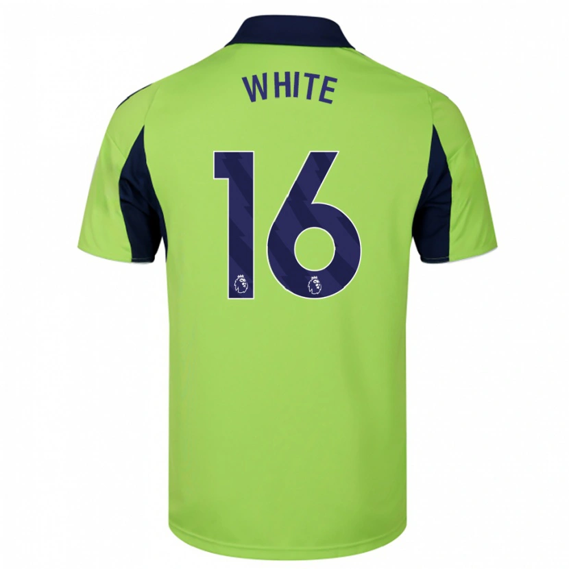 Danxen Kinder Alfie White #16 Grün Marineblau Weiß Auswärtstrikot Trikot 2025/26 T-Shirt Österreich