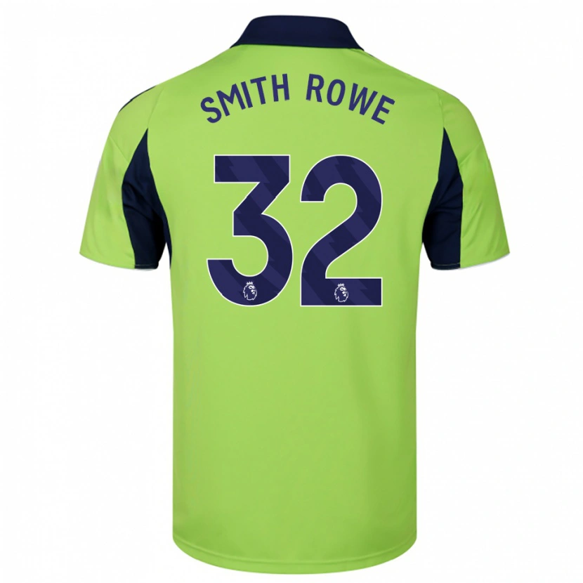 Danxen Kinder Emile Smith Rowe #32 Grün Marineblau Weiß Auswärtstrikot Trikot 2025/26 T-Shirt Österreich