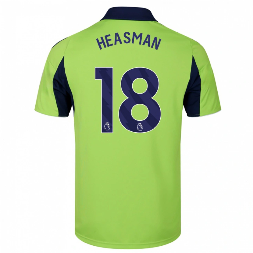 Danxen Kinder Georgia Heasman #18 Grün Marineblau Weiß Auswärtstrikot Trikot 2025/26 T-Shirt Österreich