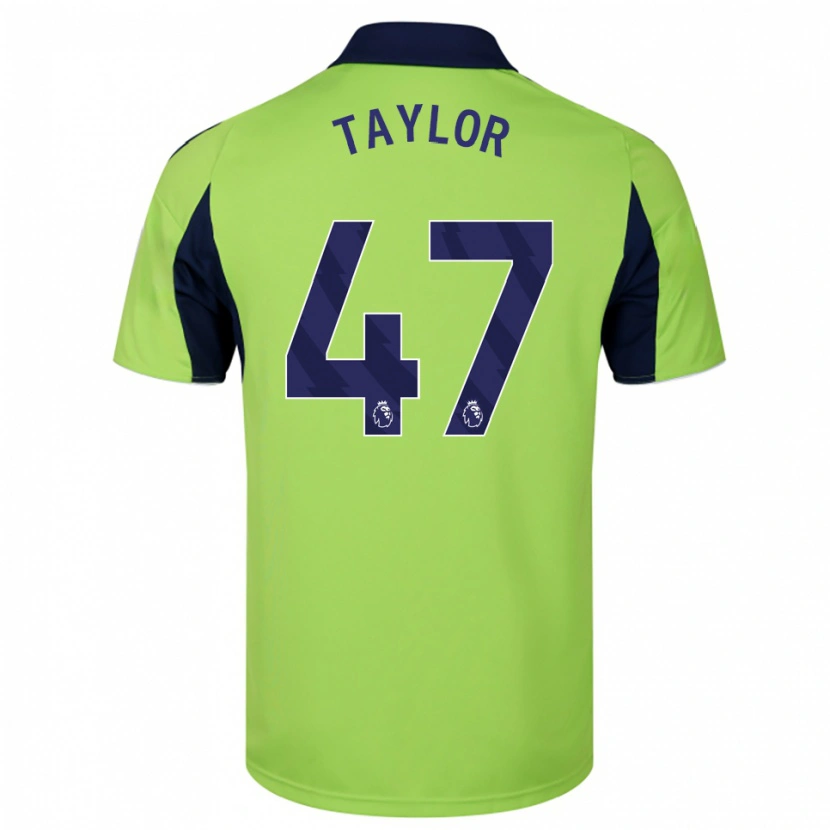 Danxen Kinder Bo Taylor #47 Grün Marineblau Weiß Auswärtstrikot Trikot 2025/26 T-Shirt Österreich