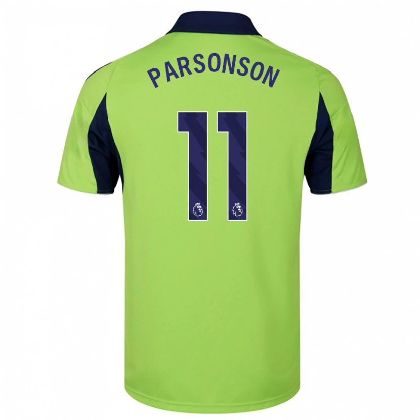 Danxen Kinder Madi Parsonson #11 Grün Marineblau Weiß Auswärtstrikot Trikot 2025/26 T-Shirt Österreich