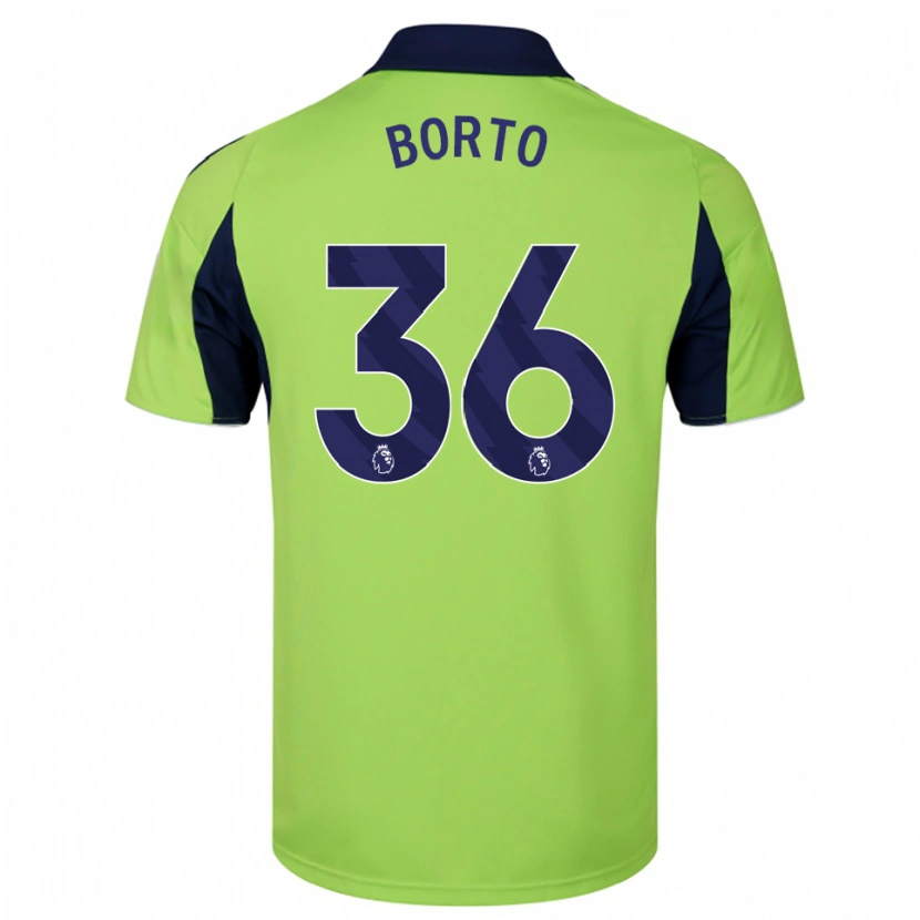 Danxen Kinder Alex Borto #36 Grün Marineblau Weiß Auswärtstrikot Trikot 2025/26 T-Shirt Österreich
