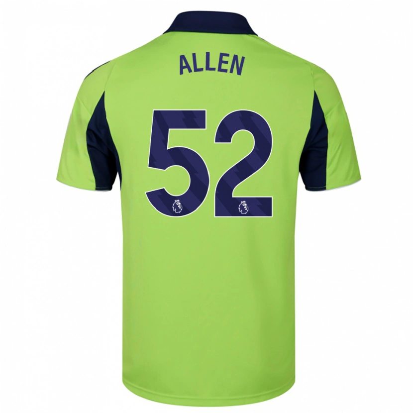 Danxen Kinder Michael Allen #52 Grün Marineblau Weiß Auswärtstrikot Trikot 2025/26 T-Shirt Österreich